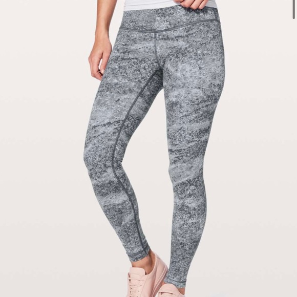 Lululemon Wunder Under Low-Rise Tight *Full-On Luxtreme 28" Area Ice Grey - Picture 9 of 9